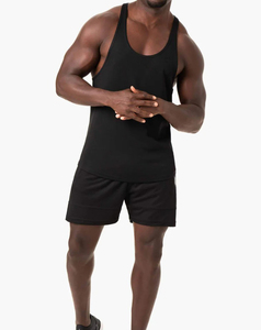 Camisetas sin mangas de poliéster/algodón para hombre al por mayor 2026, transpirables, personalizables, precios bajos, 180 gramos, estilo urbano. - Product Image 1