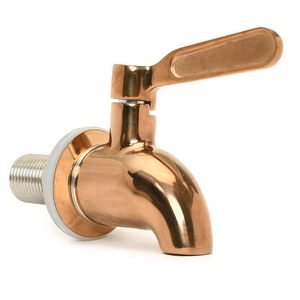 Magnifique distributeur d'eau en cuivre noir et or avec motif floral, robinet et couvercle en cuivre - Product Image 2