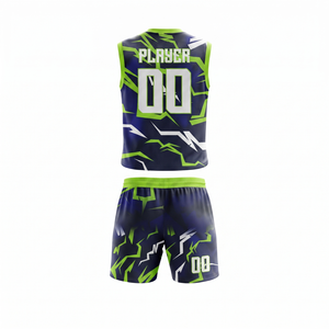 Vente en gros de kits d'uniformes de football américain 7 sur 7, logo personnalisé, nom de l'équipe, numéro, maillot respirant à séchage rapide, ensemble de shorts pour enfants et adultes - Product Image 3