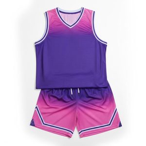 Maillot de basket-ball personnalisé et personnalisable à prix abordable, 100 % polyester, respirant, tenue d'entraînement, ensemble uniforme de basket-ball - Product Image 4