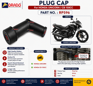 Tapa de bujía Honda Unicorn CB 150cc, calidad de exportación para repuestos de motocicletas, India, Orado - Product Image 3