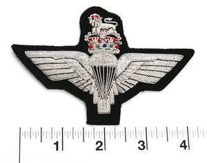 Écusson scolaire personnalisé pour uniformes et blazers, avec ailes brodées à la main, insignes d'épaule à ailes, à coudre et magnétiques - Product Image 4