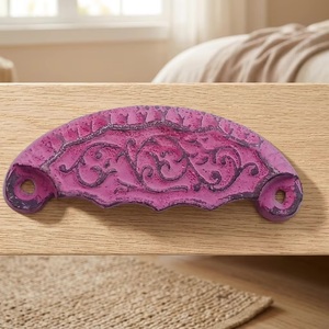 Hot Selling Pink Distressed Industrial Ceramic Furniture Handles and <b>Knobs</b> for Kitchen Bedroom Wardrobe <b>Dresser</b>-beads Art - Product Image 1