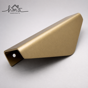 Matte Black Brass Edge Pull Cabinet Handle Modern Concealed Finger Grip Drawer <b>Wardrobe</b> Kitchen Cupboard Door <b>Hardware</b> - Product Image 5