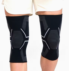 Genouillère de compression respirante avec éponge épaisse pour le basketball et le volleyball, unisexe, toutes saisons, à enfiler - Product Image 2