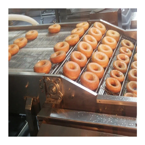 Yufeng, freidora eléctrica completamente automática, máquina para hacer rosquillas de <span class=keywords><strong>levadura</strong></span>, maquinaria Berliner Donut para una producción constante de rosquillas <span class=keywords><strong>en</strong></span> <span class=keywords><strong>masa</strong></span> - Product Image 3