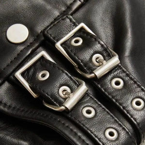 Veste en cuir pour femme, design personnalisé, manches longues, respirante, haute qualité, à vendre, veste en cuir tendance pour l'hiver - Product Image 3