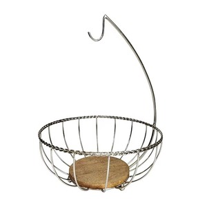 Optimum Quality Metal Hanging Banana Stand Circle Shape Fruit Holder Storage <b>Basket</b> New Arrival - Product Image 3