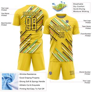 Maillot de football léger tendance avec logo personnalisé – Ensemble uniforme multicolore très demandé - Product Image 3