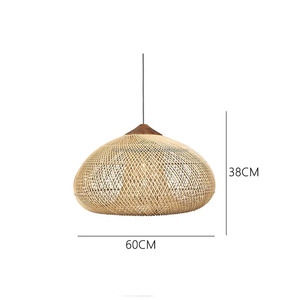 bamboo rattan lampshade chandelier pendant <b>light</b> <b>covers</b> natural fiber lampshade perfect for hotels homes or shops - Product Image 6