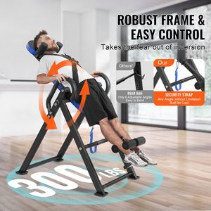 Tavolo per Inversione Professionale con Capacità di 136 kg, Macchina per Decompressione e Stretching della Schiena, Attrezzatura per Allenamento di Forza - Product Image 2