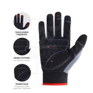 Gants mécaniques confortables en maille respirante avec grip flexible pour travaux lourds 2026 - Product Image 2