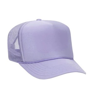 Gorra de béisbol de lavanda de 6 paneles con malla, ajustable, unisex, informal, para adultos, primavera-verano, bordada - Product Image 1