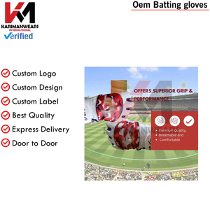 Guantes de Béisbol de Piel de Oveja con Doble Capa en la Palma, Resistentes a Impactos, Guantes Deportivos al por Mayor Personalizados - Product Image 3