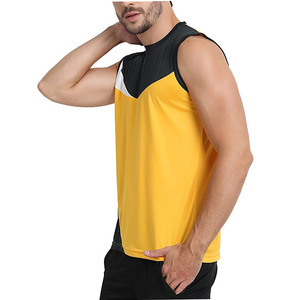 Débardeur de musculation pour homme, col rond, avec logo personnalisé, technique de lavage, qualité 100% coton tricoté - Product Image 6