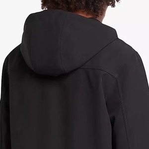 Woven <b>Soft</b> <b>Shell</b> Winter <b>Jacket</b> Button Detail Waterproof Windproof Breathable 10,000mm Stand Collar Removable <b>Hood</b> - Product Image 6