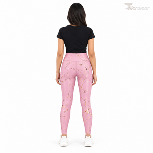 Leggings Ajustados Estampados Cómodos de Primera Calidad para Mujer, Cintura Alta, Elásticos, Suaves, Transpirables, para Hacer Ejercicio, Correr, Yoga, Uso Diario Informal - Product Image 4