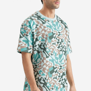 T-shirts pour hommes de haute qualité, personnalisés, 100% coton, surdimensionnés, col rond, style décontracté, coupe ample - Product Image 2