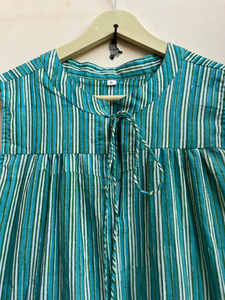 Robe d'été 2026 tendance, imprimée à la main, 100 % coton, décontractée, brodée de fleurs, prix usine - Product Image 3