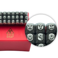 Jeu de poinçons en acier de 2 mm (5/64 pouces) pour lettres A-Z, 27 pièces, Cr-V 6150 HRC 58-62, pour aluminium, fabrication OEM/ODM à Taïwan