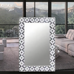 Luxury Modern Round Eco-Friendly Wall Resin Inlay <b>Mirror</b> with Beveled Edge for Bar Mitzvah Home Decor by FAIZA <b>CRAFT</b> - Product Image 6