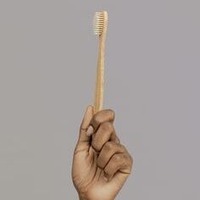 Brosse à dents en bambou 100% végétale, écologique, en fibres de ricin, manuelle, avec manche en bois naturel, zéro déchet, en vrac