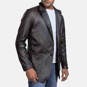 Trex Exports Nouvelle Collection Vêtements Décontractés Homme Veste en Cuir PU Rouge Uni Style Motard Sport et Plein Air - Product Image 2