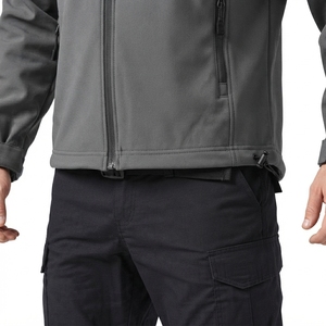 Veste softshell imperméable à capuche pour homme, doublée polaire, coupe-vent, légère, pour l'hiver, randonnée et chasse - Product Image 5