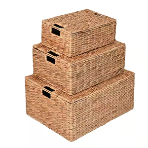 Water Hyacinth <b>Baskets</b> for <b>Storage</b> Multipurpose <b>Storage</b> <b>Baskets</b> for Pantry Living Room <b>Bathroom</b> from Vietnam - Product Image 1