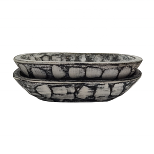 Antiguo gris 2024 Vintage de alta calidad hecho a mano de madera Rectangular tazón de masa pequeño portavelas diseño de linterna de Navidad - Product Image 2