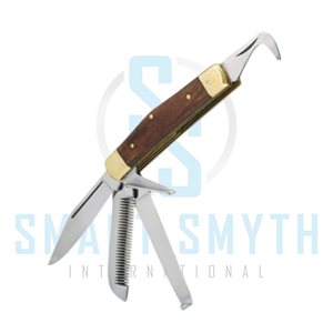 Couteau multifonction pour cavalier, en acier inoxydable, pliable, outil équestre pour le soin des chevaux et les applications d'équitation en plein air - Product Image 1