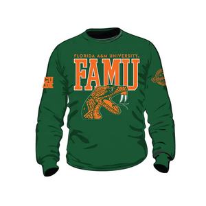 Conjunto de sudadera y pantalones cortos de algodón 100% de alta calidad de FAMU, conjunto de 2 piezas con diseño de logotipo personalizado para todas las hermandades y fraternidades - Product Image 2