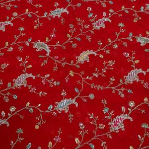 Designer Beaded Mesh Lace Fabric Pearl <b>Sequin</b> Embroidery Fabric Luxury Bridal Wedding Dress Textile <b>Material</b> - Product Image 3