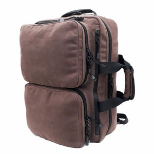 Professional Heavy-Duty Canvas Laptop <b>Backpack</b> for Business Travel Expandable Brown Rucksack with USB Port <b>student</b> school bag - Product Image 1