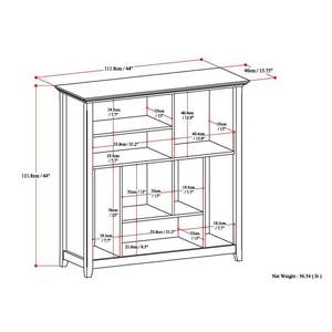 ตู้หนังสือและที่เก็บของทรงลูกบาศก์สีน้ำตาลฮิกกอรี - Product Image 6