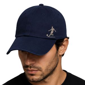 Casquette de baseball brodée bleu marine pour joueur de football, ajustable, en coton, style papa, sport décontracté, unisexe, personnalisable OEM ODM, vente en gros, directement de l'usine - Product Image 5