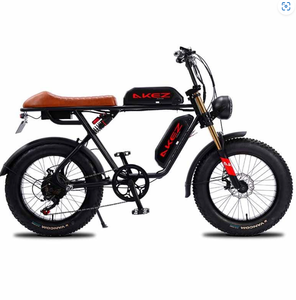 MEJOR OFERTA 2026 para Motocicleta Todoterreno NUEVA con Neumáticos Anchos de 26 Pulgadas, Cuadro Negro y Rojo con Asiento Naranja y Luz Delantera de 200-350W - Product Image 1