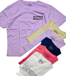 Lot de T-shirts pour hommes en coton 100% de haute qualité, col rond, manches courtes, assortiment en vrac, vêtements du Bangladesh, vente en gros - Product Image 1