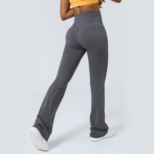 Women High Waist Yoga <b>Leggings</b> V <b>Shape</b> Butt Lifting Gym Fitness Workout Pants Stretch Sports Tights OEM ODM Wholesale - Product Image 4