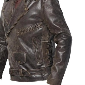 Best Price High Quality Men's <b>Long</b> Sleeve <b>Leather</b> <b>Jackets</b> Fashionable for Street Wear Winter Condition New Adult Size - Product Image 6