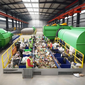 Línea de Clasificación de Residuos Sólidos Urbanos (RSU) con Trommel, Acero al Carbono, Control PLC, Motor de Engranajes, Rodamiento, 7.5kW, 500kg - Product Image 6