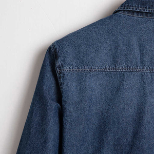 Camisas de mezclilla para hombre al por mayor, camisas de negocios de manga larga de color sólido a la moda para hombre, nuevo estilo de verano, 100% algodón, denim elegante - Product Image 3