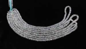 Perles Rondelles Lisses en Aigue-marine Naturelle AAA, Perles de Pierre Précieuse Aigue-marine, Perles Rondelles en Aigue-marine Naturelle de 16 Pouces, Perles de Pierre Précieuse en Vrac - Product Image 4