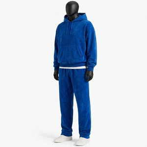 Chándal Deportivo de Invierno para Hombre, con Capucha, Estilo Urbano, de 2 Piezas, Talla Grande, Peso Medio, con Logotipo Personalizado - Product Image 4