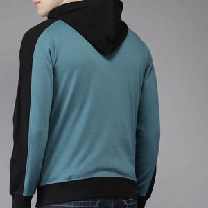 Sudadera con capucha de lana de algodón Streetwise ajustada para hombre, sudaderas de calidad, diseño de cremallera 3D, logotipo bordado, patrón sólido, liso, lavado a la piedra - Product Image 6