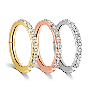 Personalizable de acero inoxidable Labret Pezón Vientre Toe Nariz Anillos Pendientes para las mujeres con piedra de circón Piercing Joyería - Product Image 5