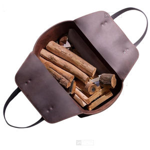 Porta leños multifuncional portátil de cuero, nuevo accesorio para chimenea, juego de portaleños de cuero. - Product Image 3