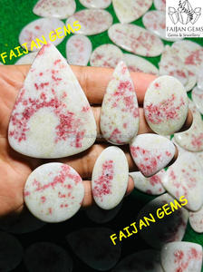 Cabochons de pierres précieuses de concepteur de quartz de cinabre naturel toutes formes de cinabre pour la fabrication de bijoux en fil de fer - Product Image 2