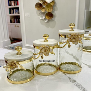 Latest Designed Metal <b>Kitchen</b> Canister Best Offers Canister Set with Modern Style Top Grade Metal Made - Product Image 4