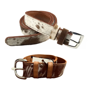 Nouvelle Arrivée Magnifique Ceinture en Cuir Fourrure avec Boucle à Broche Logo Ceinture Décontractée en Cuir Véritable Ceinture en Cuir de Vache Imprimé Animal - Product Image 4